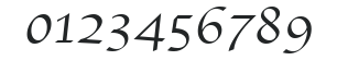 Apple Chancery numbers preview