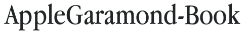AppleGaramond-Book preview