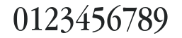 AppleGaramond-Book numbers preview