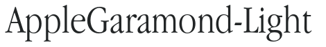 AppleGaramond-Light preview