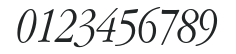 AppleGaramond-LightItalic numbers preview
