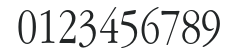AppleGaramond-Light numbers preview