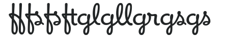 Apricot - Ligatures One numbers preview