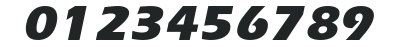 Aquiline BlackItalic numbers preview