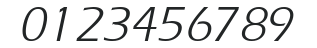 AquilineBook Italic numbers preview