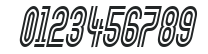 Arch-Condensed Italic numbers preview