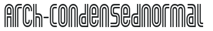 Arch-Condensed Normal letters preview