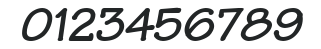 Architect Bold Italic numbers preview