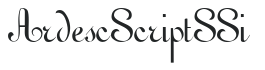 Ardesc Script SSi letters preview