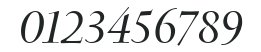 ArepoItalicSwash Medium Italic numbers preview