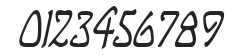 ArgonautCondensed Italic numbers preview