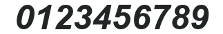 Arial2 Bold Italic Turkce numbers preview