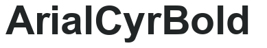 Arial Cyr Bold preview