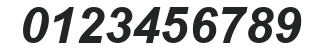 Arial Cyr Bold Italic numbers preview
