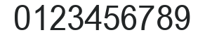 Arial MT Condensed numbers preview