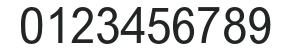 ArialMTStd-Cond numbers preview