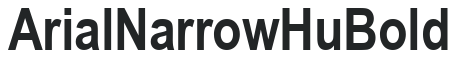 Arial Narrow Hu Bold preview