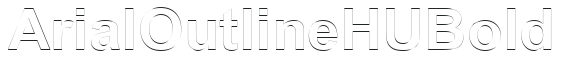 Arial Outline HU Bold preview