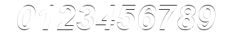 Arial Outline HU Bold Italic numbers preview