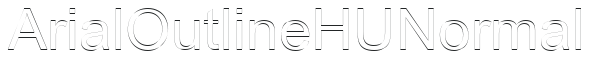 Arial Outline HU Normal preview