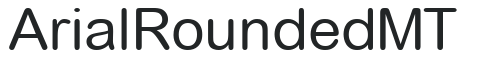 Arial Rounded MT letters preview