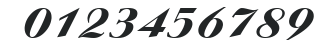 Aristocrat Italic numbers preview