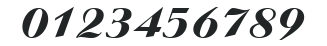 Ariston Extra Bold-Italic numbers preview