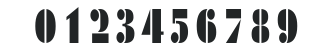 ArmyBlackCondensedPlain numbers preview
