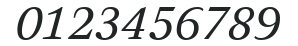 ArnhemLF-BlondItalic numbers preview