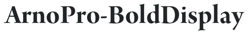 ArnoPro-BoldDisplay preview