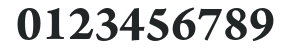 ArnoPro-BoldSmText numbers preview
