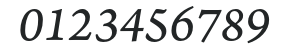ArnoPro-ItalicCaption numbers preview