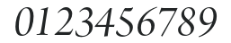 ArnoPro-ItalicDisplay numbers preview