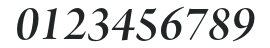 ArnoPro-SmbdItalicDisplay numbers preview
