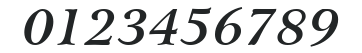 Arrus HU Bold-italic numbers preview