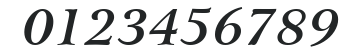 Arrus HU Bold Italic numbers preview