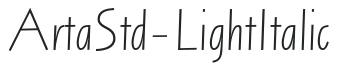 ArtaStd-LightItalic preview