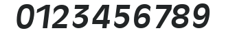 ArthurBecker Bold Italic numbers preview