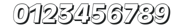 ArthurBeckerShadow-ExtraBold-Italic numbers preview