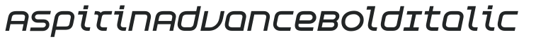 Aspirin AdvanceBold Italic preview