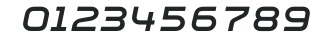 Aspirin AdvanceBold Italic numbers preview