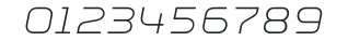 Aspirin AdvanceLight Italic numbers preview