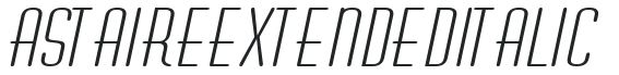 AstaireExtended Italic preview