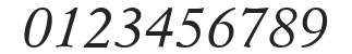 AsterNova-RegularItalic numbers preview
