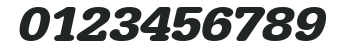 AstridBeckerExtended Bold Italic numbers preview