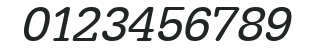 AstridBecker Italic numbers preview