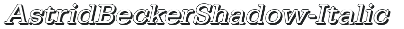 AstridBeckerShadow-Italic preview