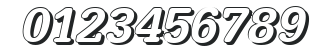 AstridBeckerShadow-Medium-Italic numbers preview