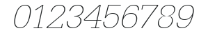AstridBeckerWideXlight Italic numbers preview