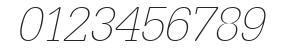 AstridBeckerXlight Italic numbers preview